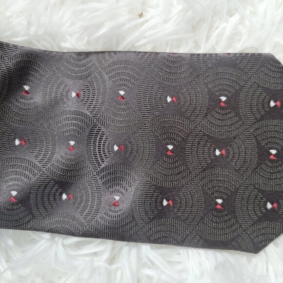 Calvin Klein Gray 100% Silk Tie - Picture 6 of 7